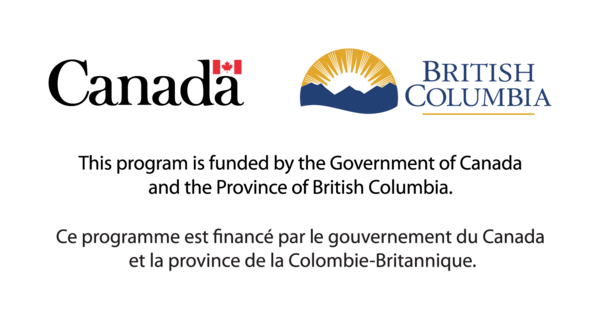 This program is funded by the Government of Canada and the Province of British Columbia.